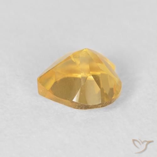 9,17 ctw natürlicher gold-orange Citrin, Herz, VVS-VS