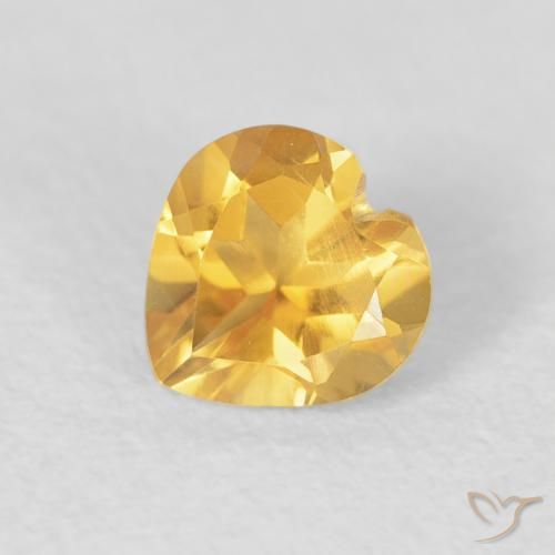 9,17 ctw natürlicher Mittleres Gold Citrin, Herz, VVS-VS