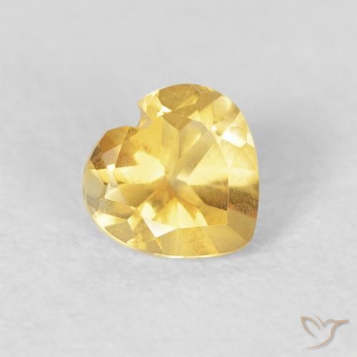 9,17 ctw natürlicher gold-orange Citrin, Herz, VVS-VS