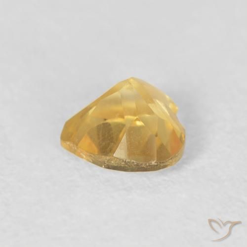 9,17 ctw natürlicher gold-orange Citrin, Herz, VVS-VS