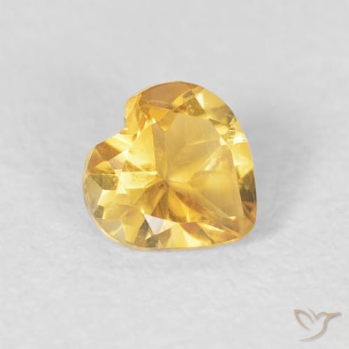 9,17 ctw natürlicher gold-orange Citrin, Herz, VVS-VS
