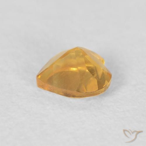 9,17 ctw natürlicher gold-orange Citrin, Herz, VVS-VS