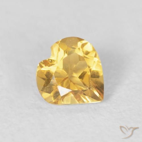 9,17 ctw natürlicher Mittelgold Citrin, Herz, VVS-VS