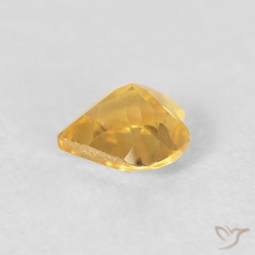 9,17 ctw natürlicher Mittelgold Citrin, Herz, VVS-VS