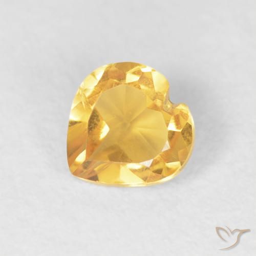 9,17 ctw natürlicher Mittelgold Citrin, Herz, VVS-VS