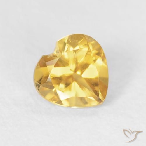 9,17 ctw natürlicher Mittleres Gold Citrin, Herz, VVS-VS