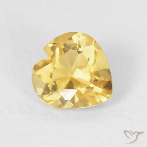 9,17 ctw natürlicher Helles Gold Citrin, Herz, VVS-VS