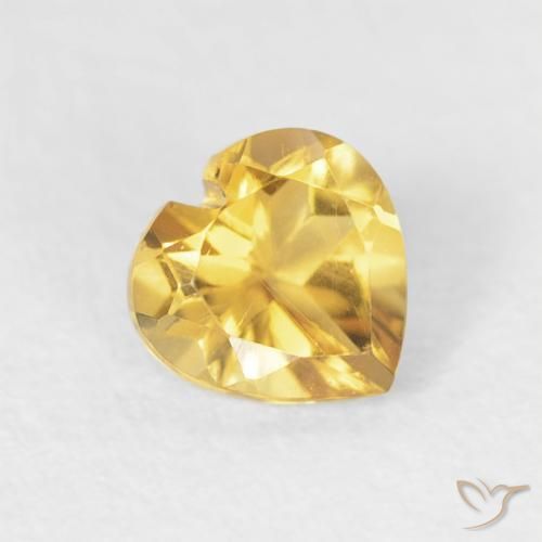 9,17 ctw natürlicher Helles Gold Citrin, Herz, VVS-VS