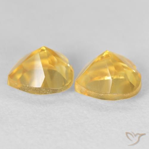 1.58 ct natürliche Golden Citrin-Edelsteine, Herz, VVS
