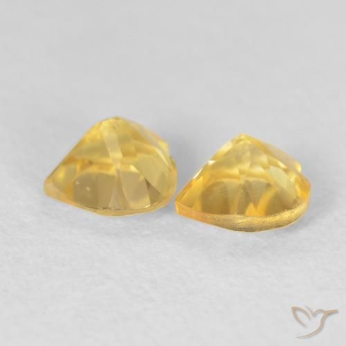0.90 ct natürliche Golden Citrin-Edelsteine, Herz, VVS-VS