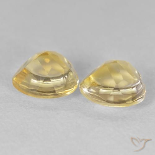 1.65 ct natürliche gold-orange Citrin-Edelsteine, Herz, Transparent
