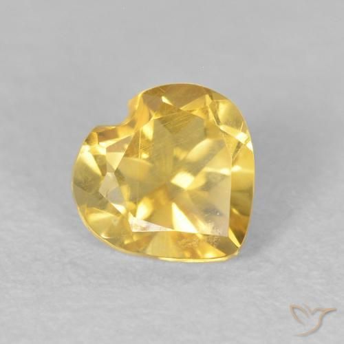 9,17 ctw natürlicher gold-orange Citrin, Herz, VS