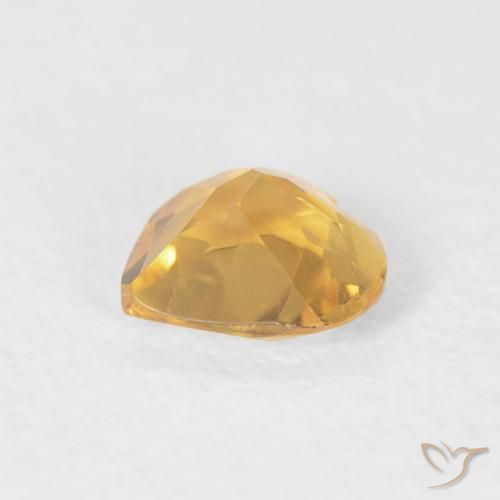 9,17 ctw natürlicher gold-orange Citrin, Herz, VVS