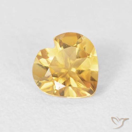 9,17 ctw natürlicher Golden Citrin, Herz, VVS