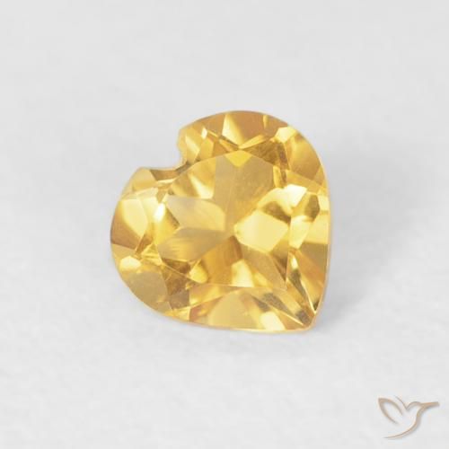 9,17 ctw natürlicher Mittelgold Citrin, Herz, VVS-VS