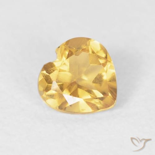 9,17 ctw natürlicher Mittleres Gold Citrin, Herz, VVS