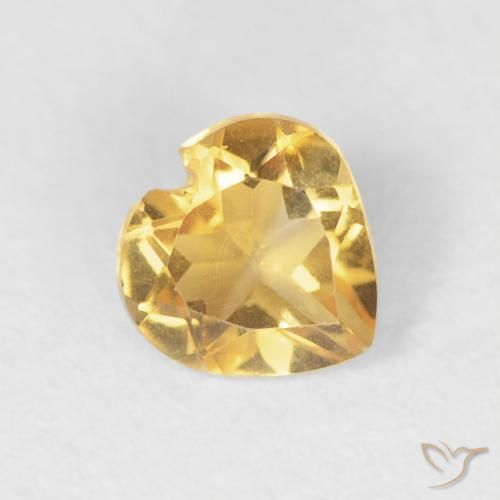 9,17 ctw natürlicher Golden Citrin, Herz, VVS
