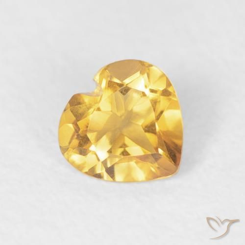 9,17 ctw natürlicher Mittleres Gold Citrin, Herz, VVS