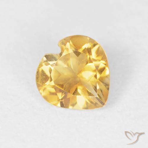 9,17 ctw natürlicher Golden Citrin, Herz, VVS