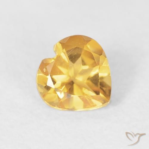 9,17 ctw natürlicher Golden Citrin, Herz, VVS