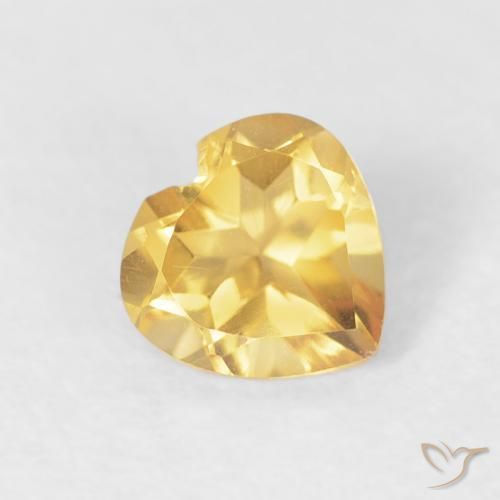 9,17 ctw natürlicher Mittleres Gold Citrin, Herz, VVS