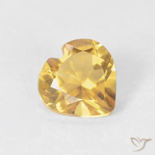 9,17 ctw natürlicher Mittleres Gold Citrin, Herz, VVS