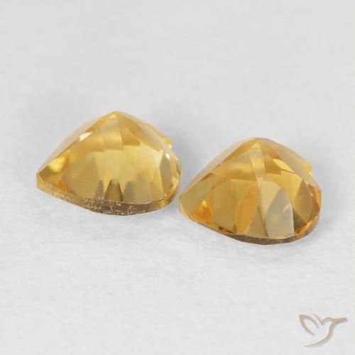 1.43 ct natürliche Golden Citrin-Edelsteine, Herz, VVS-VS