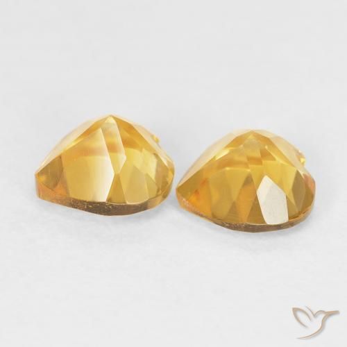 1.47 ct natürliche Top-Gold Citrin-Edelsteine, Herz, VVS-VS