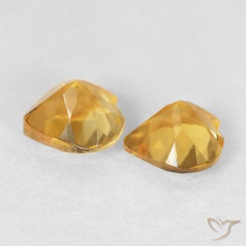 0.82 ct natürliche Golden Citrin-Edelsteine, Herz, VVS-VS