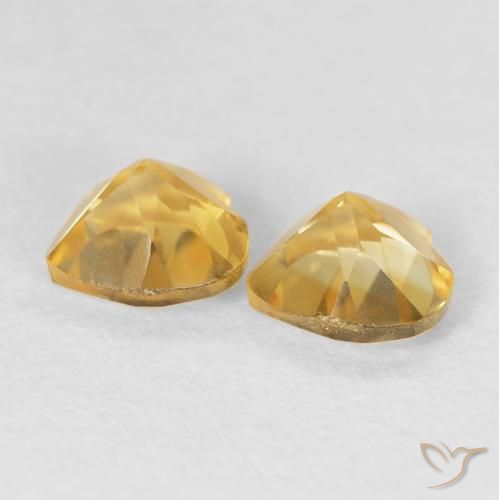 1.42 ct natürliche Golden Citrin-Edelsteine, Herz, VVS-VS
