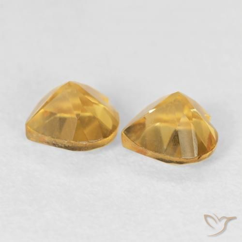 0.90 ct natürliche Golden Citrin-Edelsteine, Herz, VVS-VS