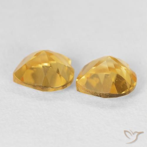 1.59 ct natürliche Golden Citrin-Edelsteine, Herz, VVS-VS