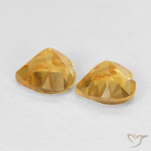 0.90 ct natürliche Golden Citrin-Edelsteine, Herz, VVS-VS
