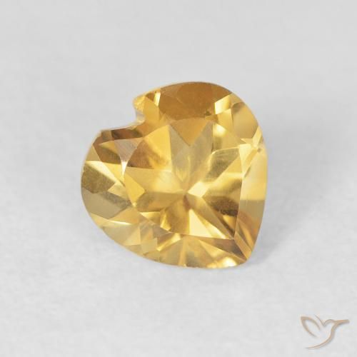 9,17 ctw natürlicher Mittleres Gold Citrin, Herz, VVS