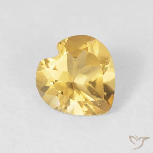 9,17 ctw natürlicher Golden Citrin, Herz, VVS