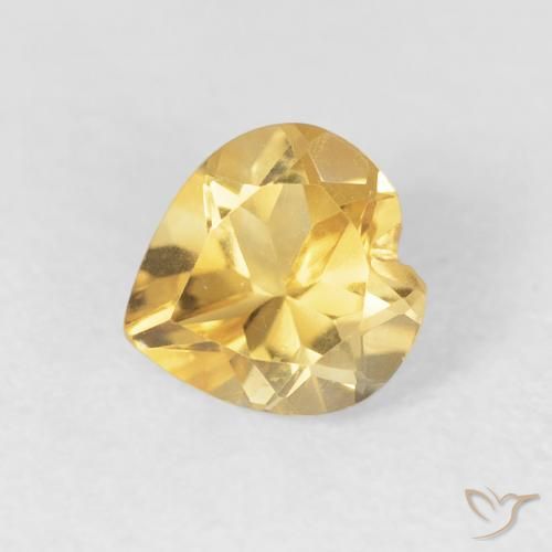 9,17 ctw natürlicher Golden Citrin, Herz, VVS