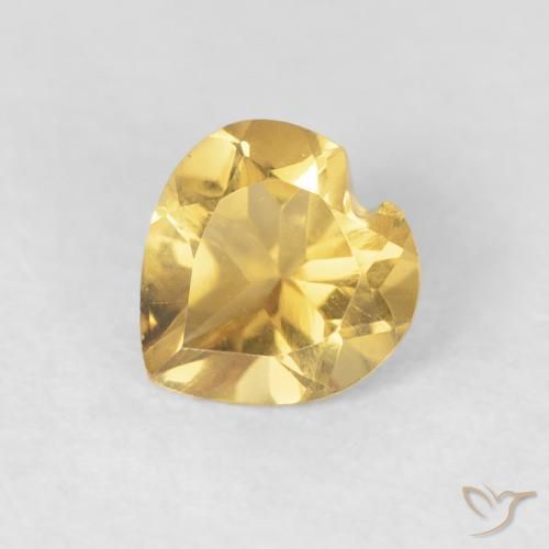 9,17 ctw natürlicher Tiefes Gold Citrin, Herz, VVS
