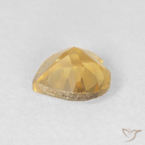 9,17 ctw natürlicher Tiefes Gold Citrin, Herz, VVS