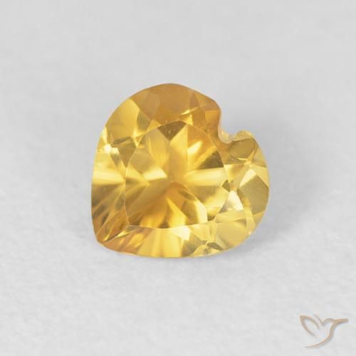 9,17 ctw natürlicher Mittleres Gold Citrin, Herz, VVS