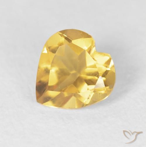 9,17 ctw natürlicher gold-orange Citrin, Herz, VVS