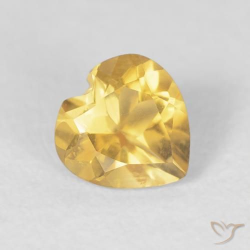 9,17 ctw natürlicher Mittleres Gold Citrin, Herz, VVS