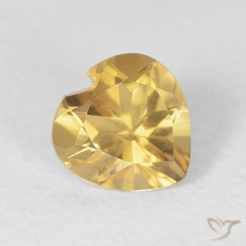 9,17 ctw natürlicher Mittleres Gold Citrin, Herz, VVS