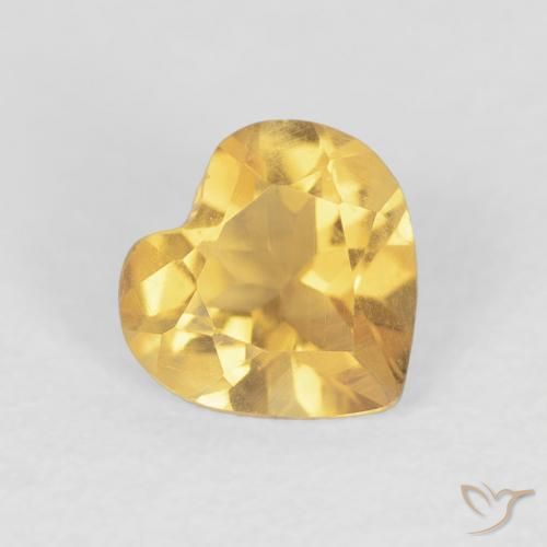 9,17 ctw natürlicher Golden Citrin, Herz, VS