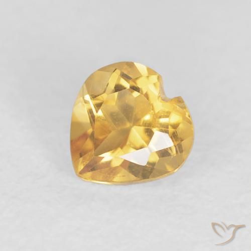 9,17 ctw natürlicher Mittleres Gold Citrin, Herz, VS