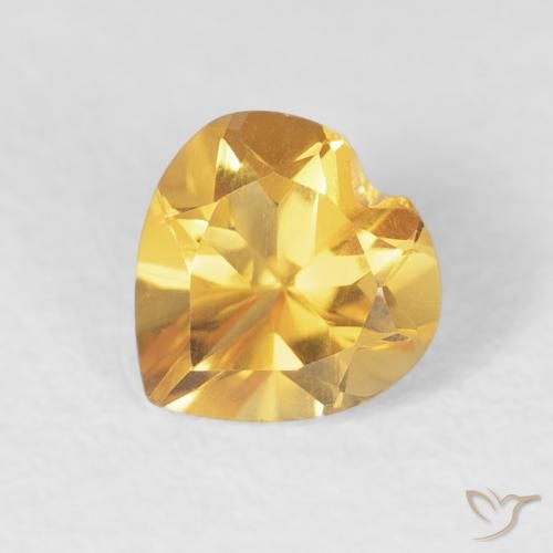 9,17 ctw natürlicher Mittleres Gold Citrin, Herz, VVS