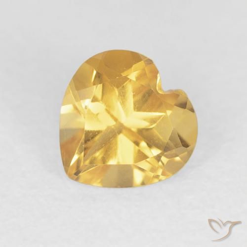 9,17 ctw natürlicher Mittleres Gold Citrin, Herz, VS