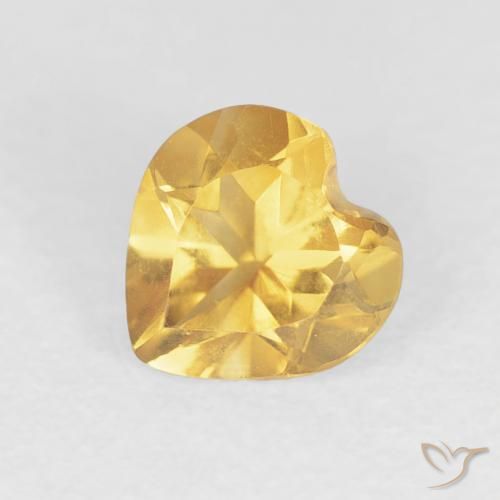 9,17 ctw natürlicher Golden Citrin, Herz, VVS