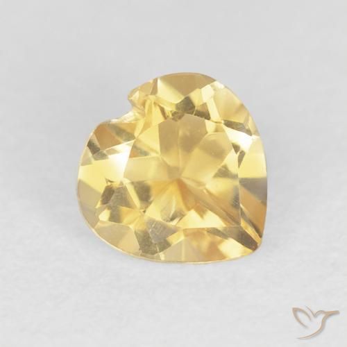 9,17 ctw natürlicher Mittleres Gold Citrin, Herz, VVS