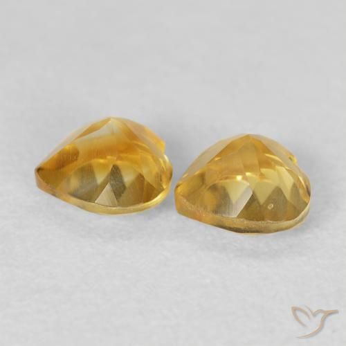 0.88 ct natürliche Golden Citrin-Edelsteine, Herz, VVS-VS