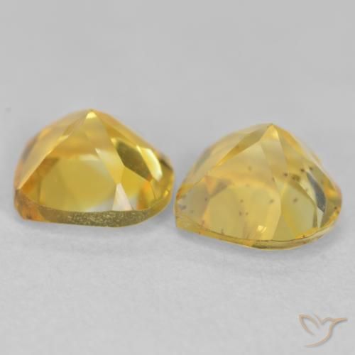 1.40 ct natürliche Helles Gold Citrin-Edelsteine, Herz, VS
